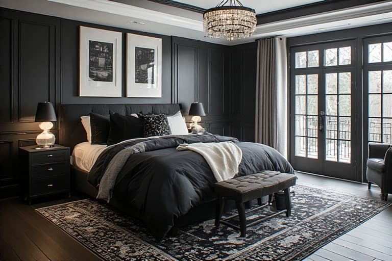 10 Bold Black Bedroom Design Ideas for a Luxurious Look