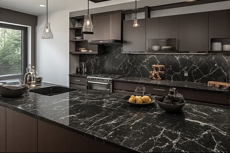 12 Modern Black Granite Kitchen Ideas for a Sleek & Luxurious Look