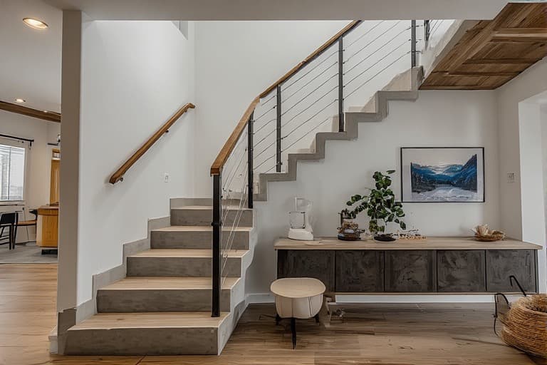 15 Modern Concrete Stairs Design Ideas for Stylish Homes