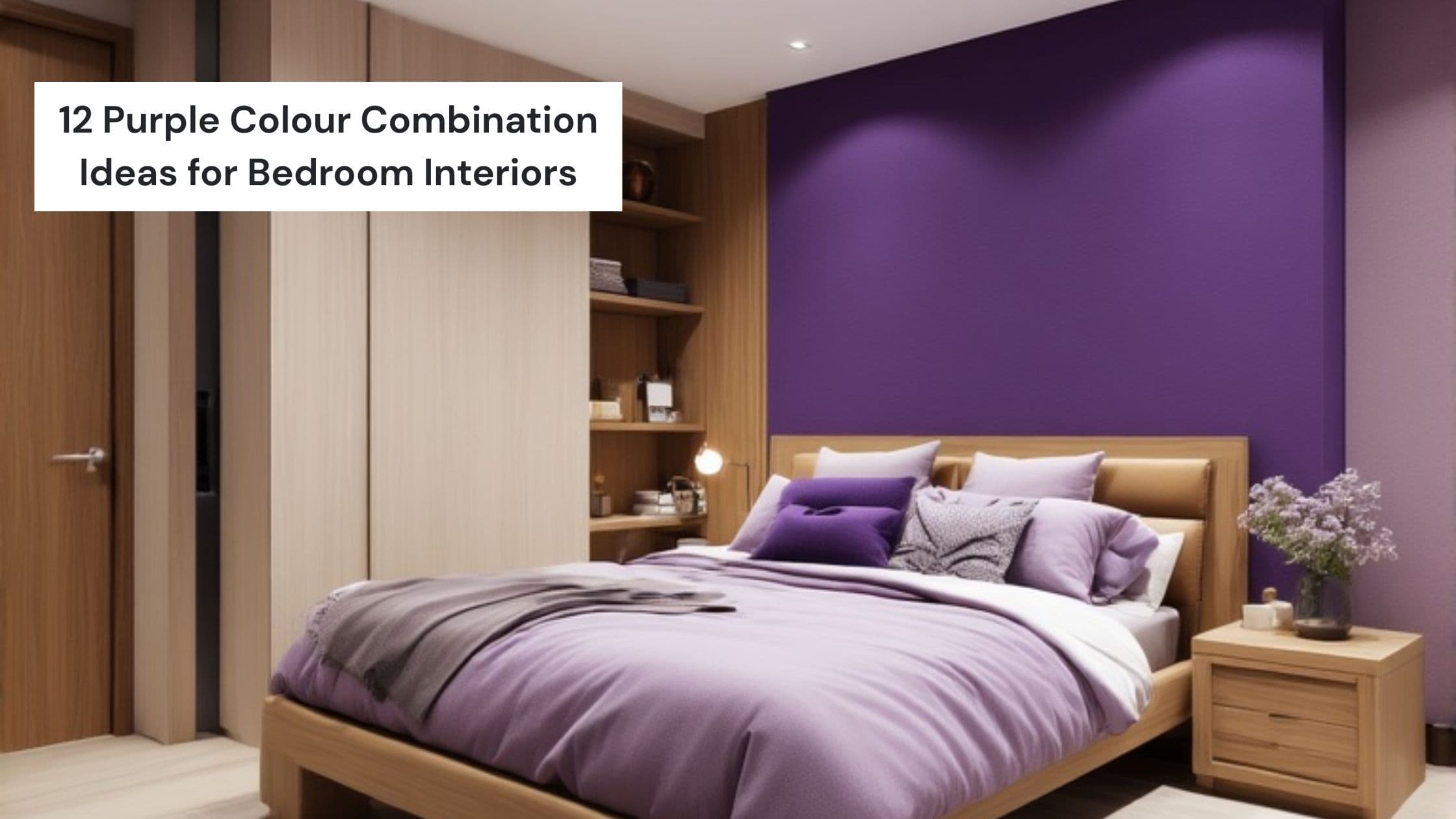 10+ Purple Colour Combinations for a Calm and Stylish Bedroom