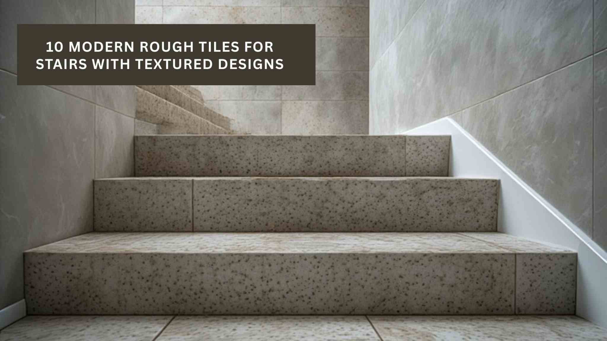 10 Modern Rough Tiles for Stairs with Textured Designs