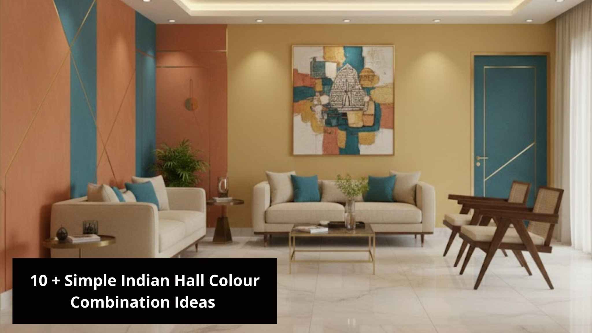 15 Simple Indian Hall Colour Combination Ideas