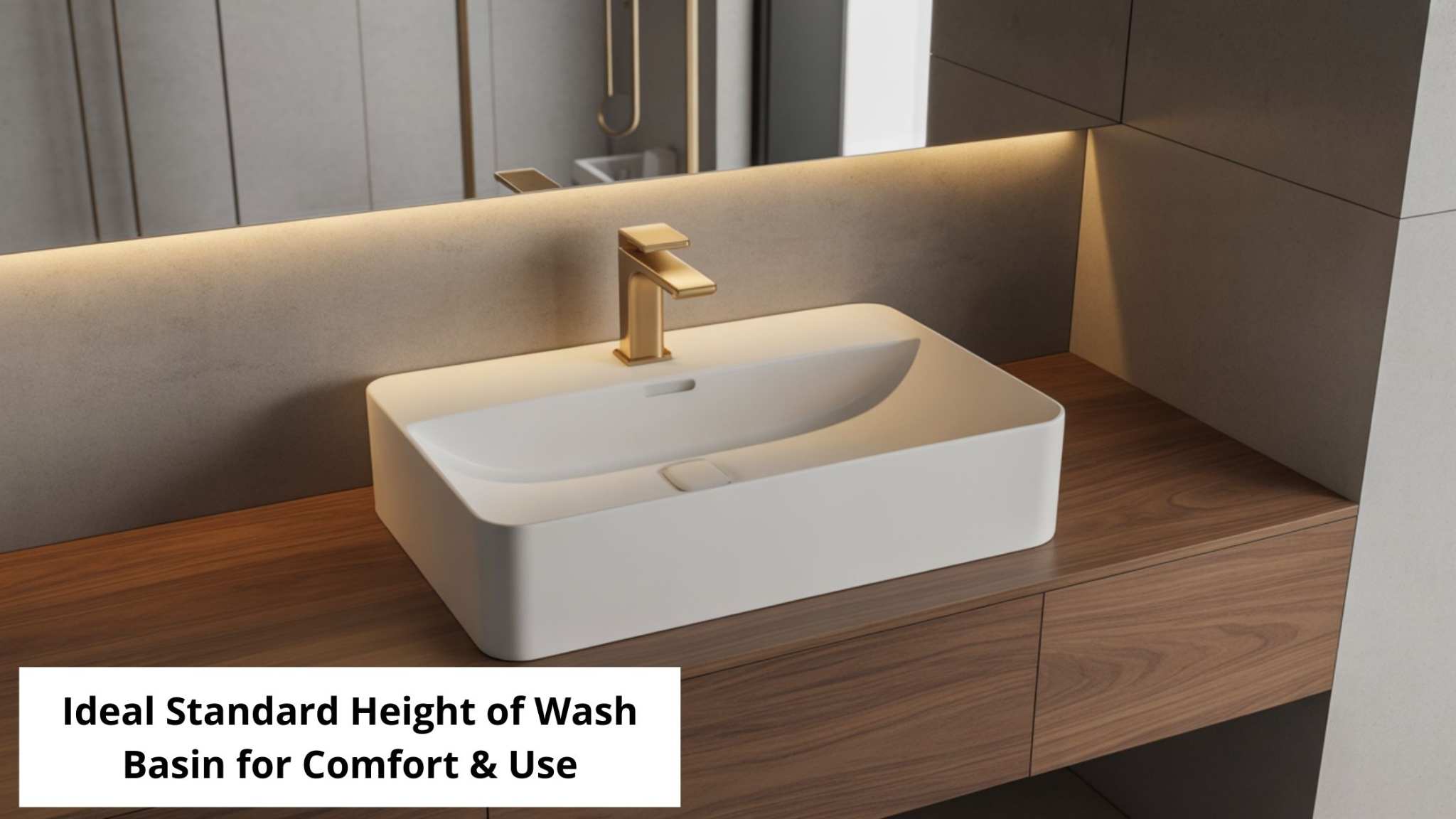 Ideal Standard Height of Wash Basin for Comfort & Use