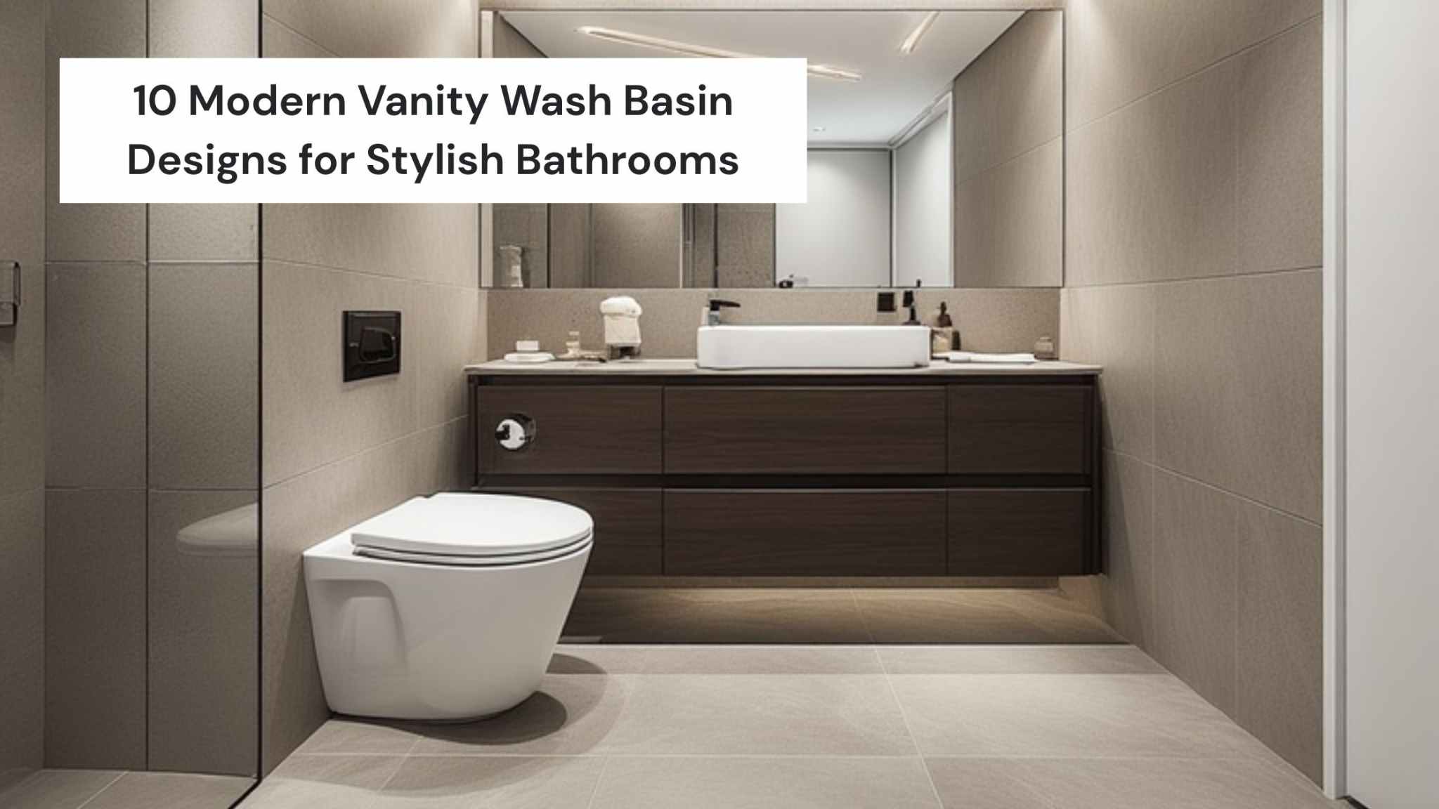 10 Modern Vanity Wash Basin Designs for Stylish Bathrooms