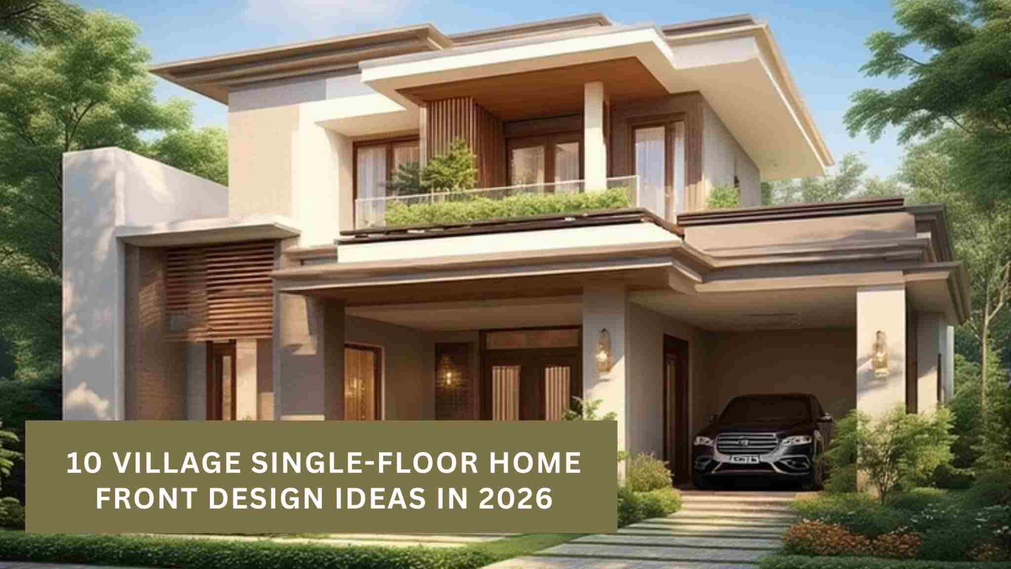 10 Village Single Floor Home Front Design Ideas in 2026