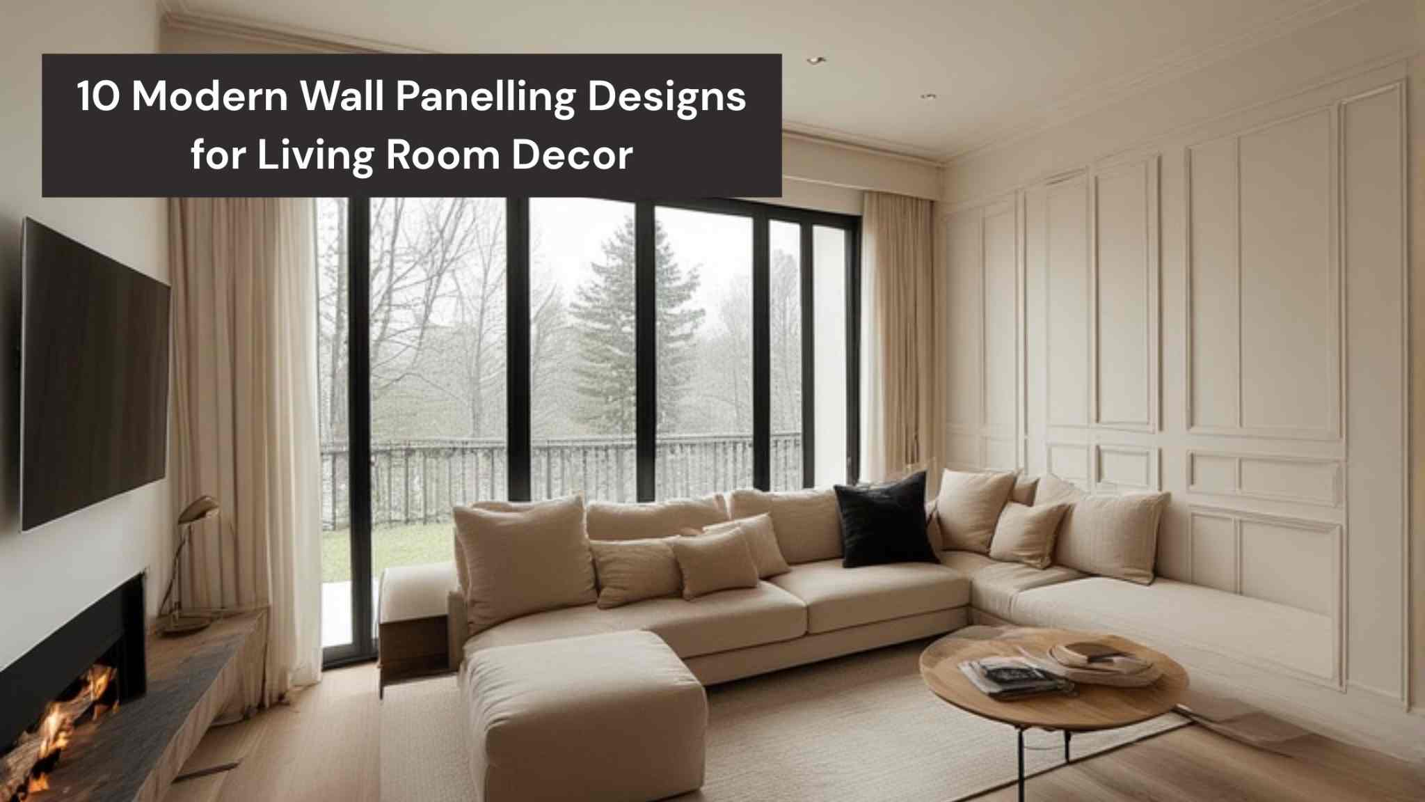10 Modern Wall Panelling Designs for Living Room Decor