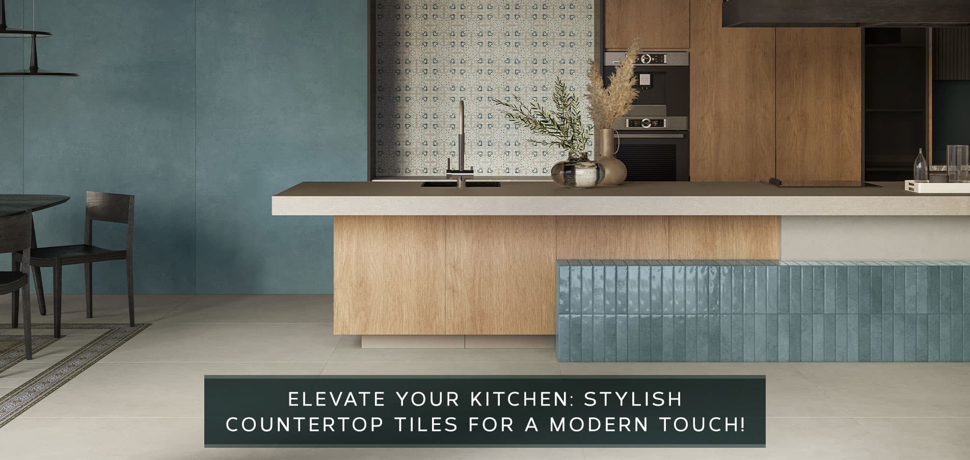 Elevate Your Kitchen: Stylish Countertop Tiles for a Modern Touch!