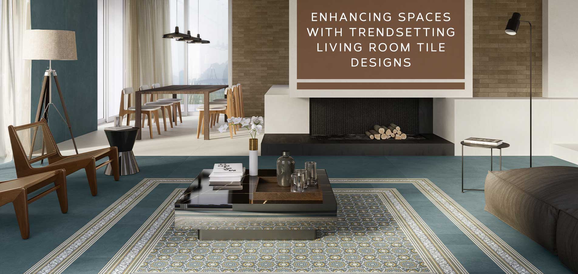 Enhancing Spaces with Trendsetting Living Room Design Tiles